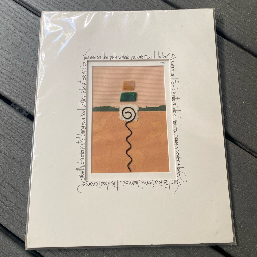 Julie Goodin calligraphy design artwork in wrapper